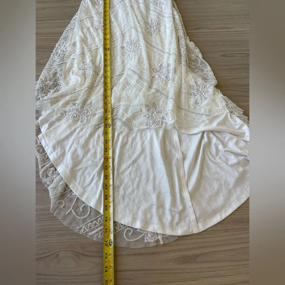 Lulu's White Lace Wedding Dress - Picture 10 of 16
